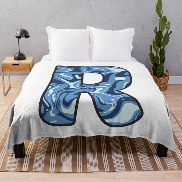 Item preview, R - Blue Marble Alphabet Letter designed and sold by Emmyteddy.
