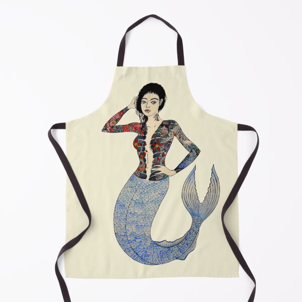 Item preview, Irezumi Mermaid Tattoo - Mermiad Tattoo Flash Sheet - Japanese Tatoo - Sirena Watercolor Painting - Yakuza Siren Tatto designed and sold by ArtProvocation.
