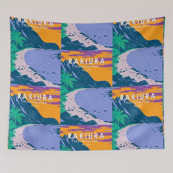 Item preview, Rakiura National Park New Zealand Vintage designed and sold by KrisSidDesigns.