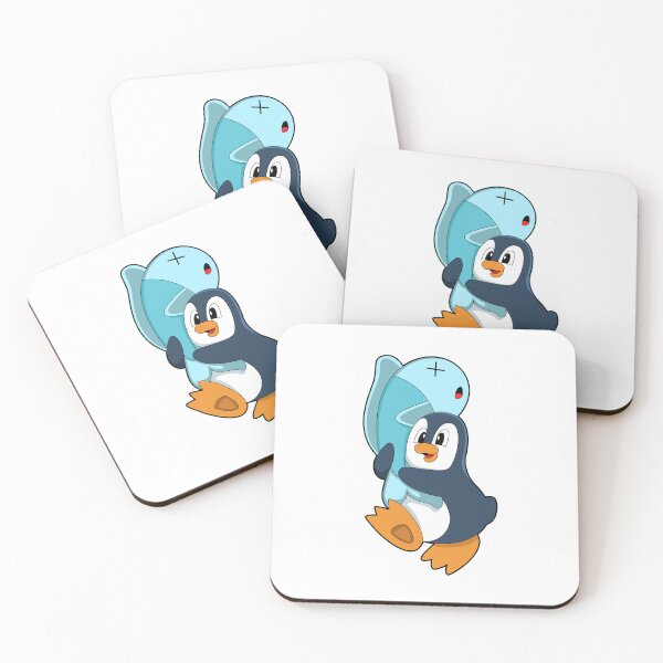 Item preview, Penguin with Fish designed and sold by Snabdesign84.