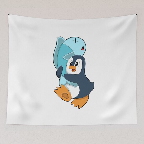 Item preview, Penguin with Fish designed and sold by Snabdesign84.