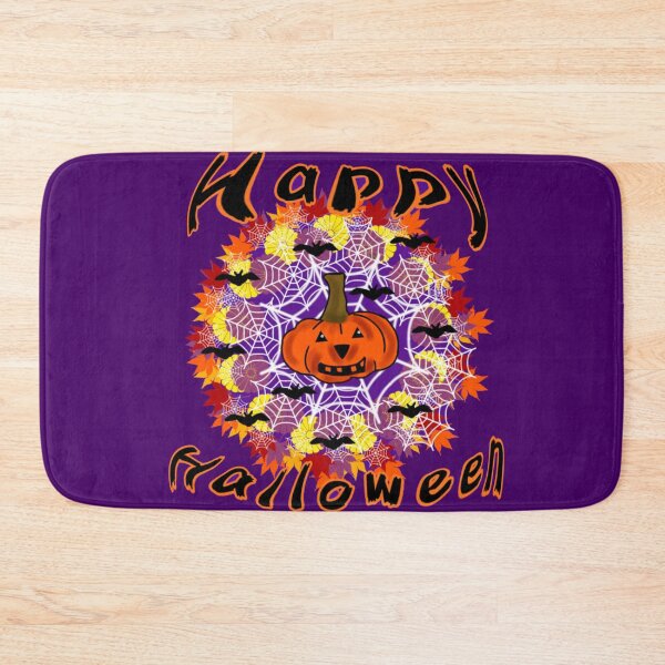 Item preview, Happy Halloween wreath with pumpkin  designed and sold by Jodi Mahaffey.