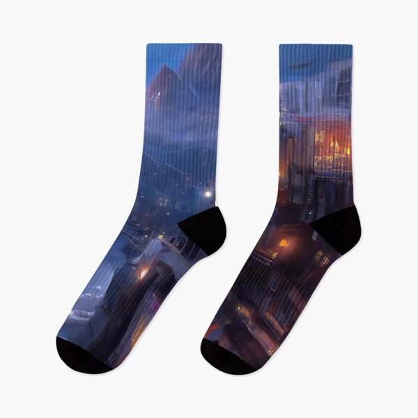 Item preview, In the Year 2058, Futuristic City Lights, Fantasy Art  designed and sold by Itaya Art.