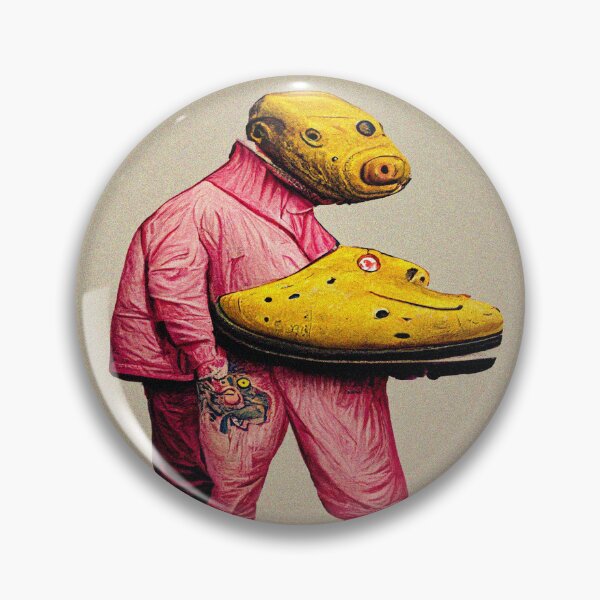 Item preview, Pig man carrying his crocs designed and sold by Liz4paris.