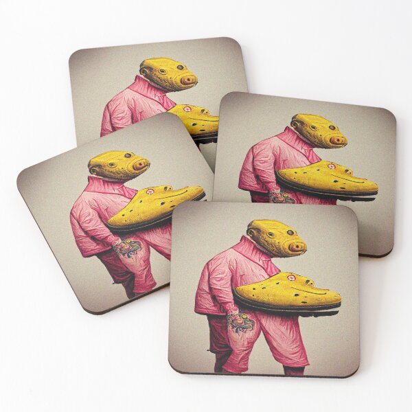 Item preview, Pig man carrying his crocs designed and sold by Liz4paris.