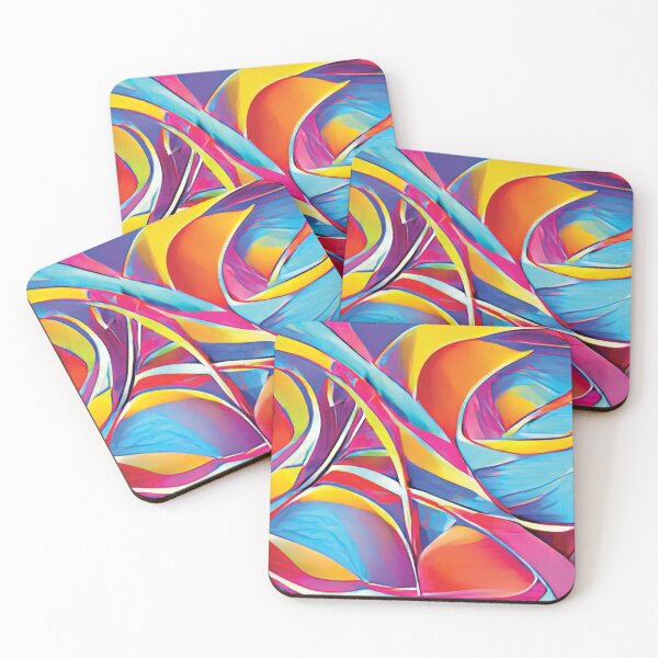 Item preview, Vibrant Life Abstract Digital Paintings designed and sold by ThinkFun! Design.