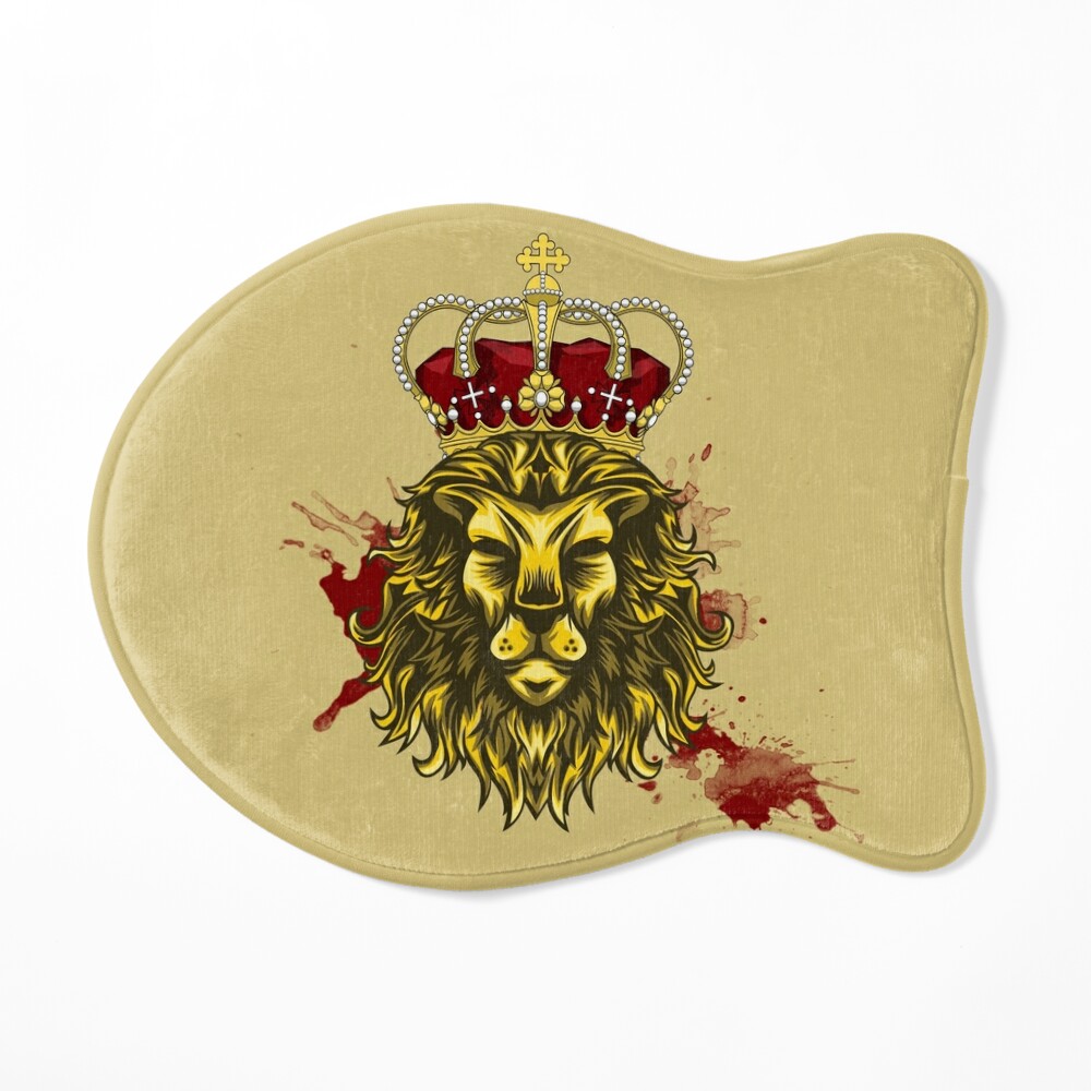 Lion Bag Lion Canvas Bag King of the Jungle Lion Embroidered 