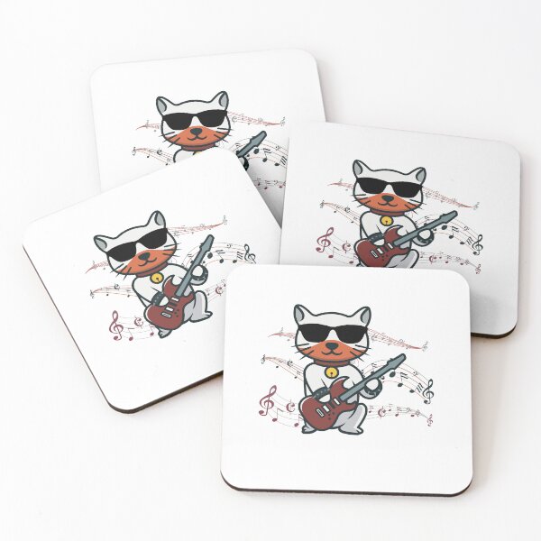 Item preview, Cute Rocker Cat designed and sold by HappyLifeCreate.