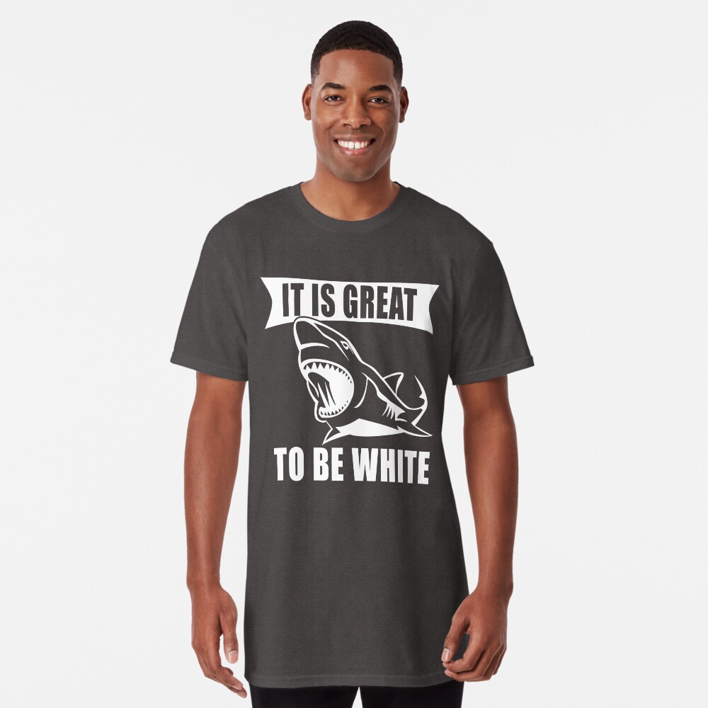 It's great to be white shark shirt Clearance