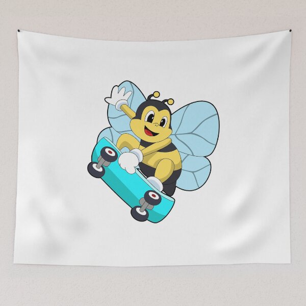 Item preview, Bee as Skater with Skateboard designed and sold by Snabdesign84.