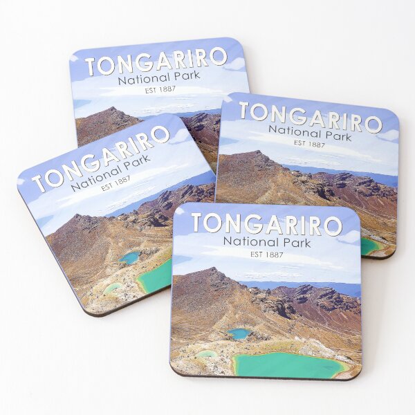 Item preview, Tongariro National Park New Zealand Vintage designed and sold by KrisSidDesigns.