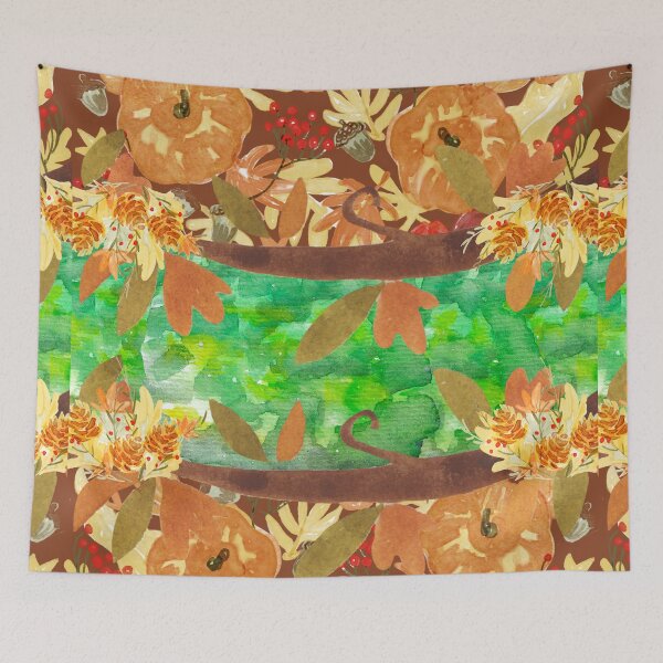Item preview, Autumn Harvest (Pumpkin and Leaves) designed and sold by SimplyMe-Plus.