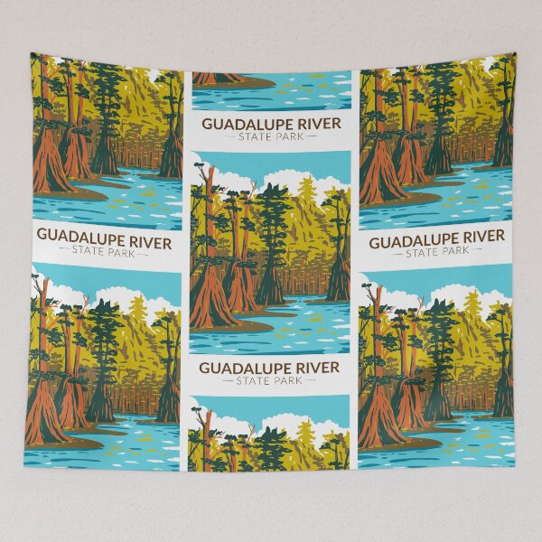 Item preview, Guadalupe River State Park Texas Vintage designed and sold by KrisSidDesigns.