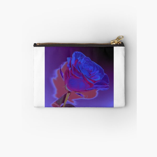 Item preview, Dynamic Blue and Purple Abstract Rose Design designed and sold by adriturner.