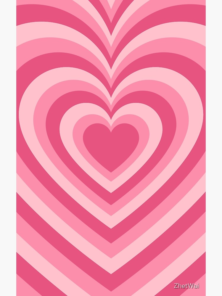シャンパーニュ・Henriot Rosé アート・イラスト・ポスター Rose Pink Growing Heart Pattern