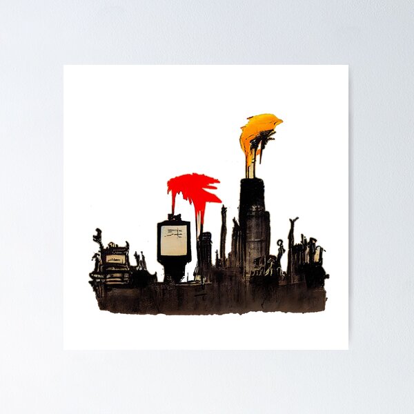 Item preview, Graffiti cityscape designed and sold by hamptidampti.