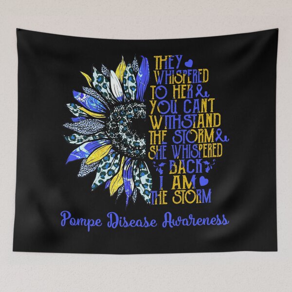 Artikelvorschau, I Am The Storm Sunflower Leopard Pompe Disease Awareness entworfen und verkauft von rechardtee.