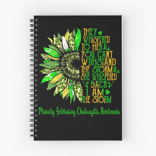 Item preview, I Am The Storm Sunflower Leopard Primary Sclerosing Cholangitis Awareness designed and sold by rechardtee.