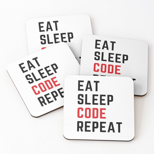 Item preview, I Am Just A Coder - Eat Sleep Code Repeat designed and sold by bsrishika.