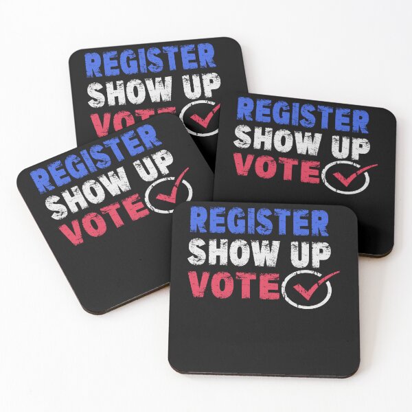 Item preview, Election Register Show Up Vote Encourage Participate Go Vote Gift designed and sold by Countrysmart.