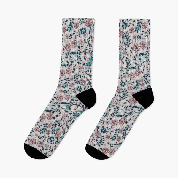 Item preview, Soft Pink Abstract Floral Pattern designed and sold by HappyLifeCreate.