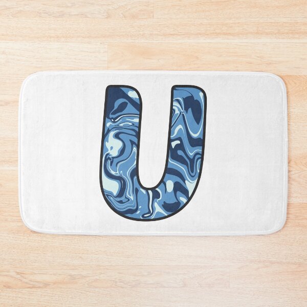 Item preview, U - Blue Marble Alphabet Letter designed and sold by Emmyteddy.