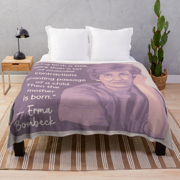 Item preview, Erma Bombeck Portrait and Quote designed and sold by Unhinged Heather.