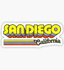 San Diego, CA | City Stripes Sticker