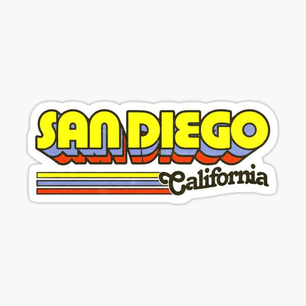 San Diego City Connect A Sticker for Sale by Veraukoion