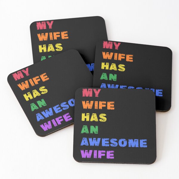 Item preview, Retro My Wife Has An Awesome Wife Funny Lesbian Wedding Day Gift designed and sold by Countrysmart.