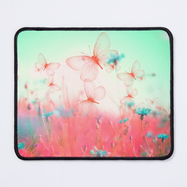 Item preview,  Pink Meadow.. A fantasy design using butterflies and cornflowers designed and sold by Wonder & Whimsy.