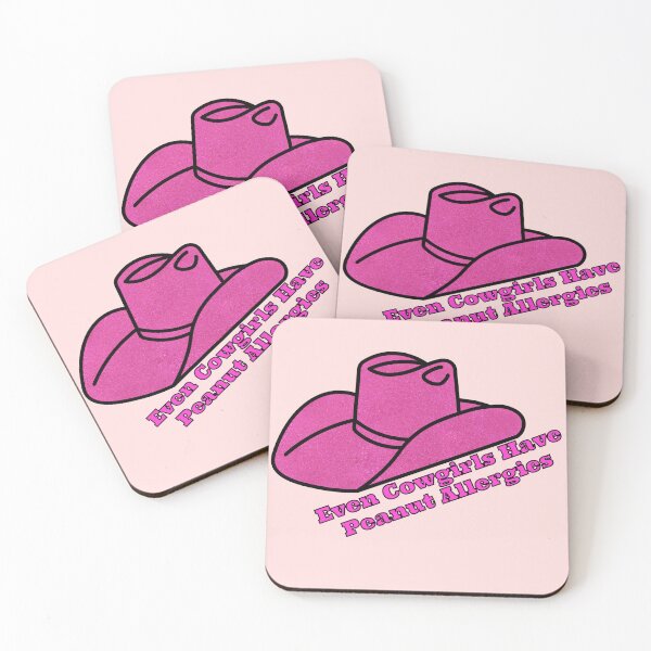 Item preview, Hot Pink Cowgirls Have Peanut Allergies designed and sold by Pink Ribbon.