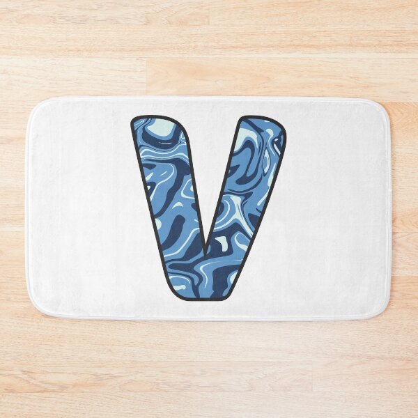 Item preview, V - Blue Marble Alphabet Letter designed and sold by Emmyteddy.