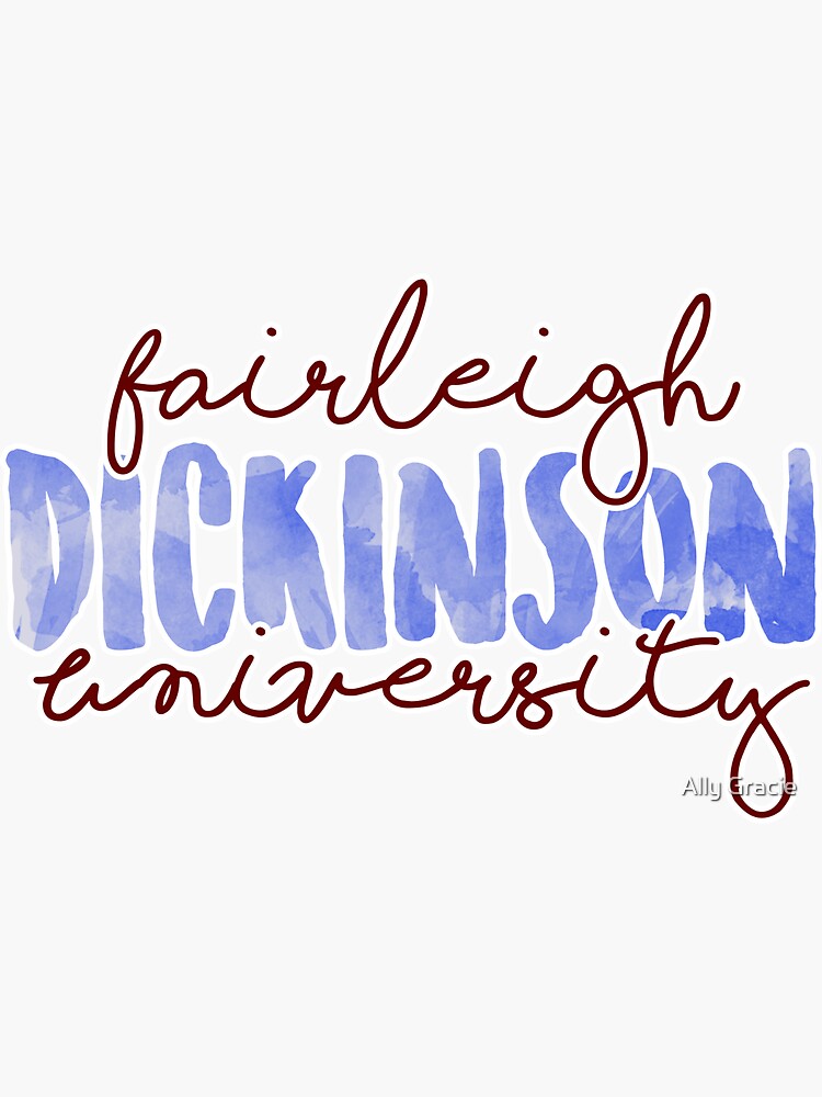 "Fairleigh Dickinson University" Sticker for Sale by ally1021 Redbubble