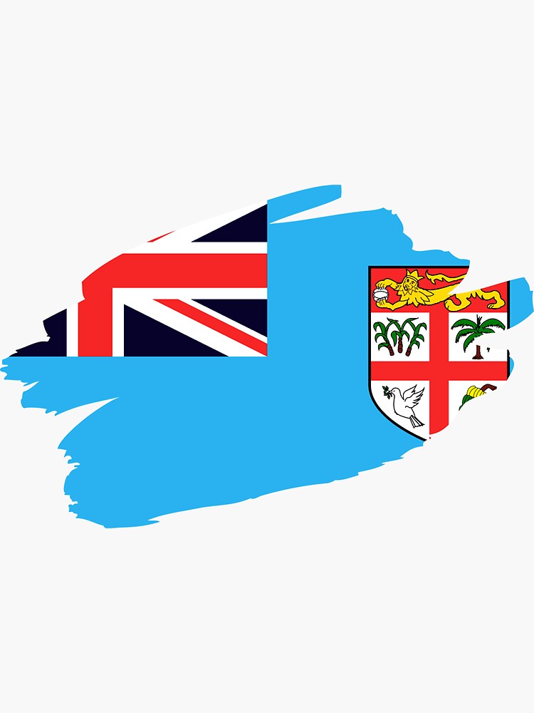 "Flag of Fiji Fijian flag" Sticker for Sale by Iloveflags Redbubble