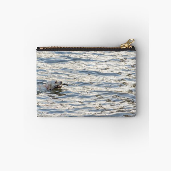 Item preview, Reflections of Joy: Golden Retriever Swims with Sunset designed and sold by IndependentLife.