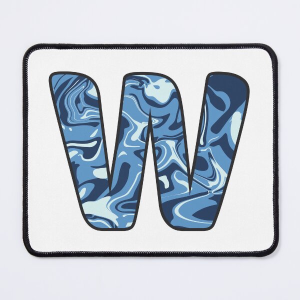 Item preview, W - Blue Marble Alphabet Letter designed and sold by Emmyteddy.