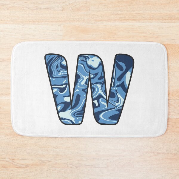 Item preview, W - Blue Marble Alphabet Letter designed and sold by Emmyteddy.