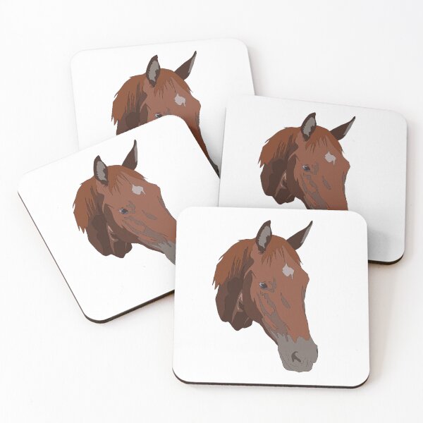 Item preview, Chestnut horse head designed and sold by LeahcarsArt.