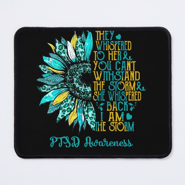 Item preview, I Am The Storm Sunflower Leopard PTSD Awareness designed and sold by rechardtee.