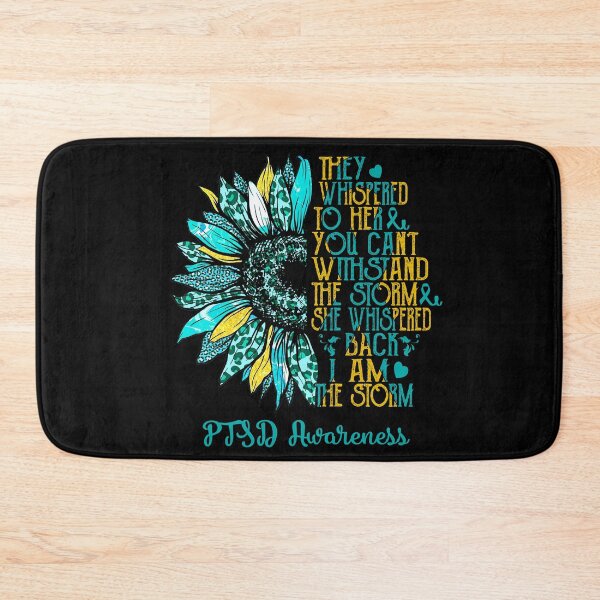 Item preview, I Am The Storm Sunflower Leopard PTSD Awareness designed and sold by rechardtee.