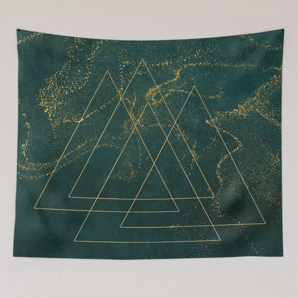 Item preview, Deep Green and Gold Abstract designed and sold by Lylabean22.