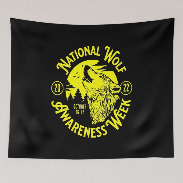 Item preview, National Wolf Awareness Week October 16-22, 2022 designed and sold by printhappy4you.