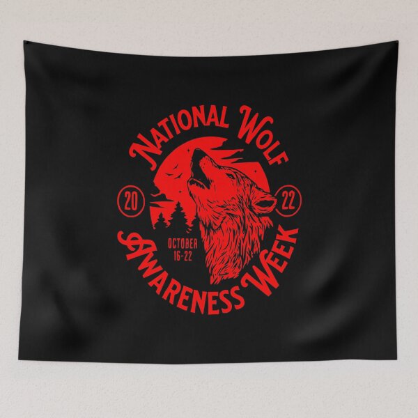 Item preview, National Wolf Awareness Week October 16-22, 2022 designed and sold by printhappy4you.