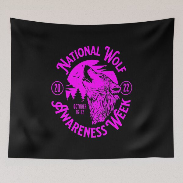 Item preview, National Wolf Awareness Week October 16-22, 2022 designed and sold by printhappy4you.