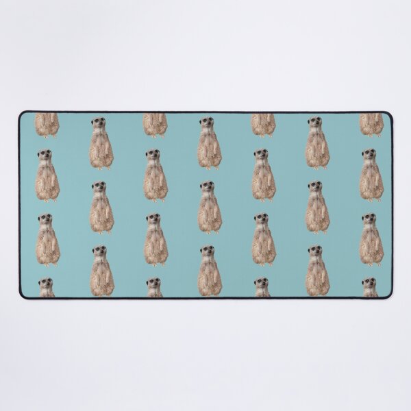 Item preview, Meerkat - Cute meerkat watching the view -Blue background designed and sold by tinytiger77.
