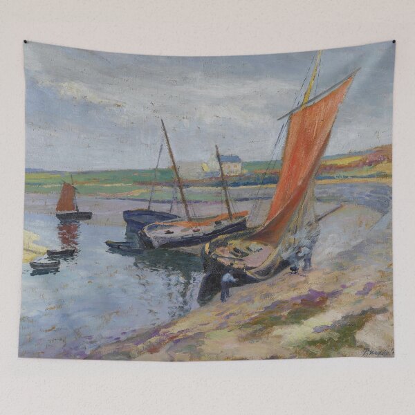 Item preview, Paul Madeline - Bateaux Au Bord De La Mer-Boats By The Sea designed and sold by TeeARTHY.