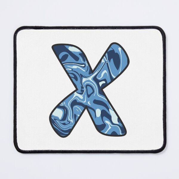Item preview, X - Blue Marble Alphabet Letter designed and sold by Emmyteddy.