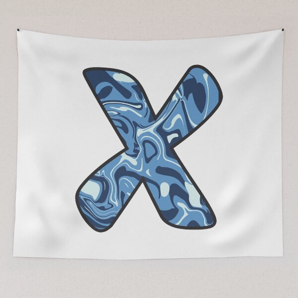 Item preview, X - Blue Marble Alphabet Letter designed and sold by Emmyteddy.
