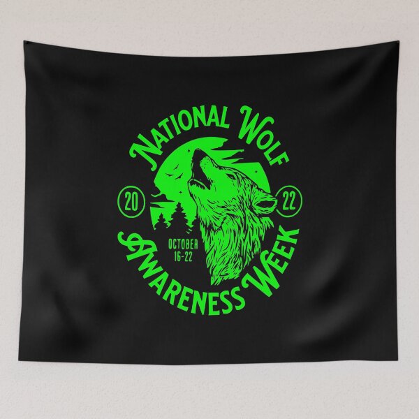 Item preview, National Wolf Awareness Week October 16-22, 2022 designed and sold by printhappy4you.